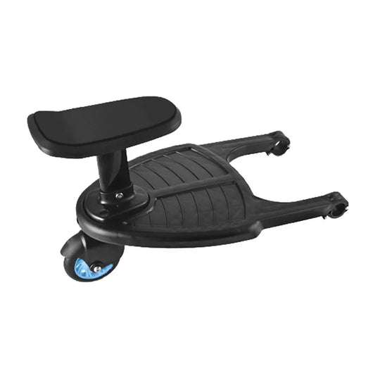 2 in 1 Stroller Ride On Board with Wheels Single Wheel-Blue
