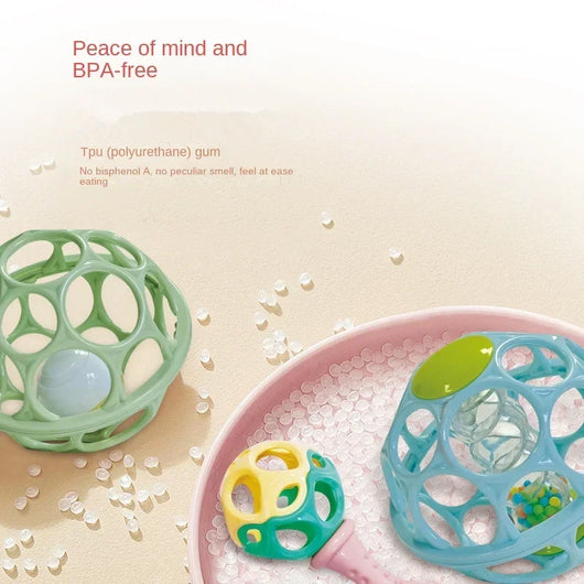 Teething Toy Rattle Ball Grasping
