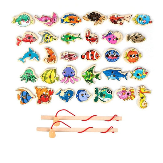 Montessori Magnetic Fishing Toy 31 Fish