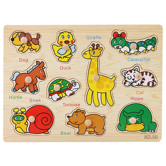 Montessori Wooden Puzzle Board Dog