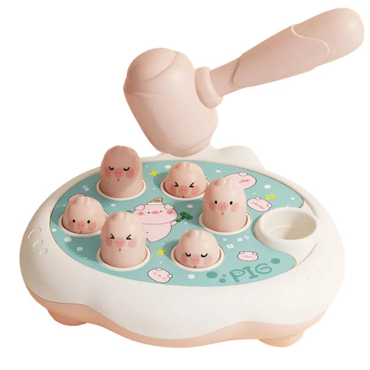 Animal Montessori Hammer Toy Piggy