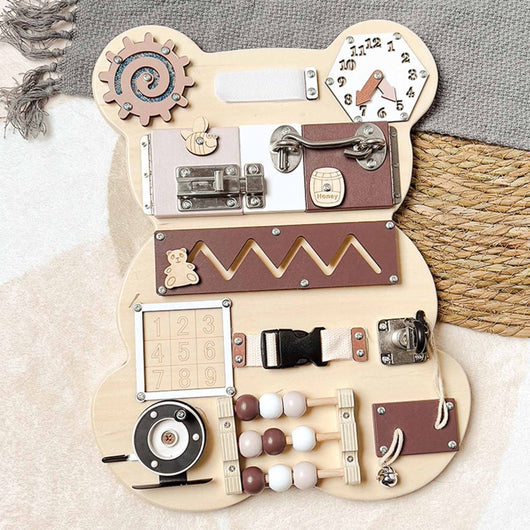 Montessori Bear Busy Board – Double the Fun, Double the Learning
