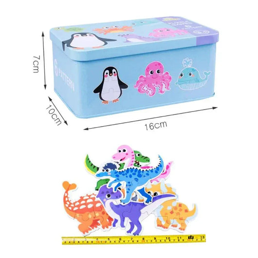 Baby Montessori Animal Number Matching Puzzle Game