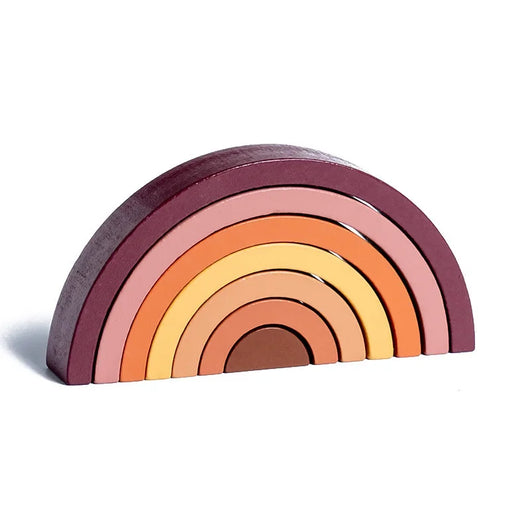 Rainbow Montessori Blocks Brown