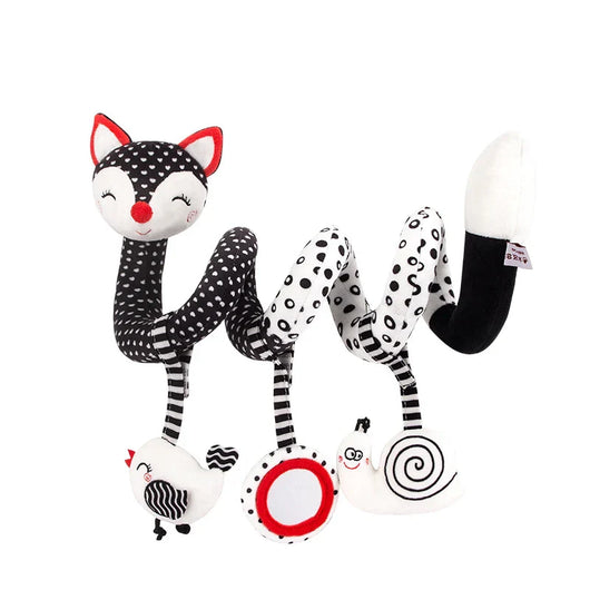 Baby Spiral Plush Toy Fox Red