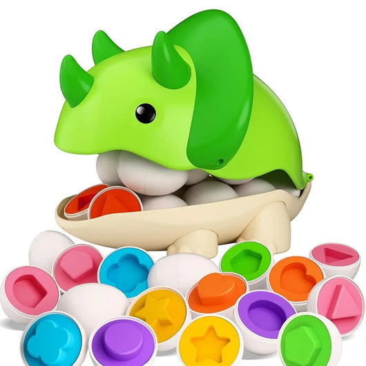 Matching Eggs Color & Shape Sorter Dinosaur boxed egg