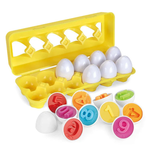 Matching Eggs Color & Shape Sorter 12Pcs number