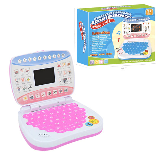 Kids Learning Laptop Pink