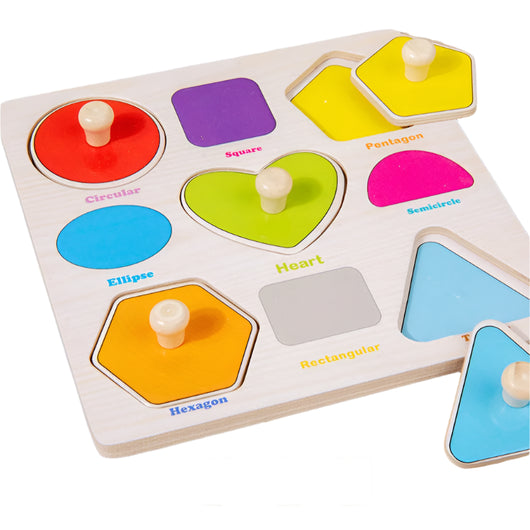 3D Montessori Wooden Puzzle Shape