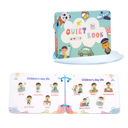Montessori Busy Book Blue Green