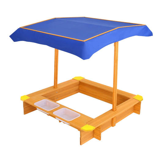Kids Sandpit with Canopy and Water Basins