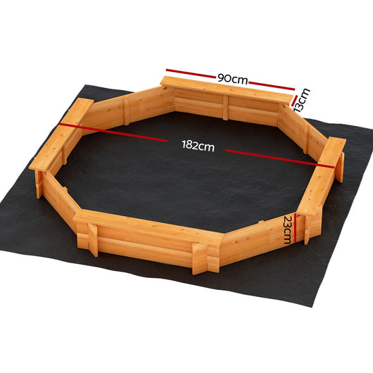 Wooden Octagon Sandpit