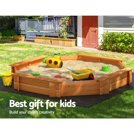 Wooden Octagon Sandpit