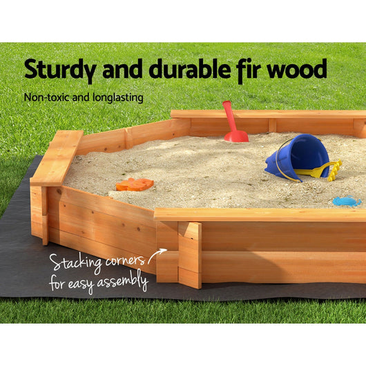 Wooden Octagon Sandpit