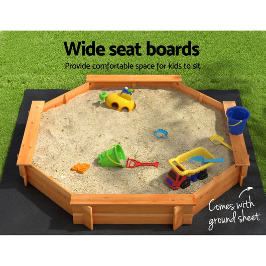 Wooden Octagon Sandpit