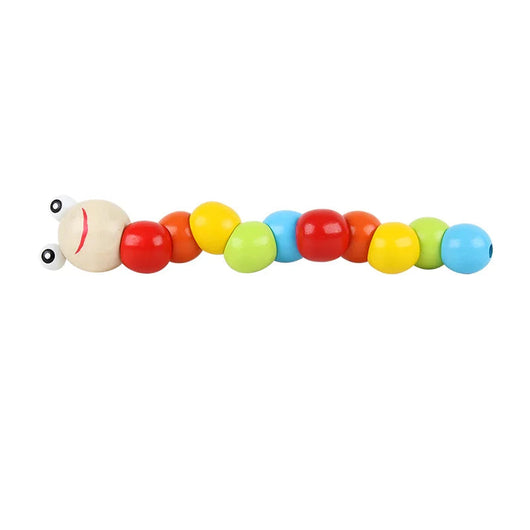 Wooden Geometric Shape Sorting Puzzle Worm