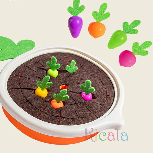 Montessori Pull Carrot Counting Toy Set