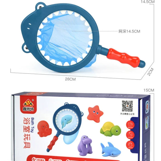 Cartoon Swimming Shark Bath Toys