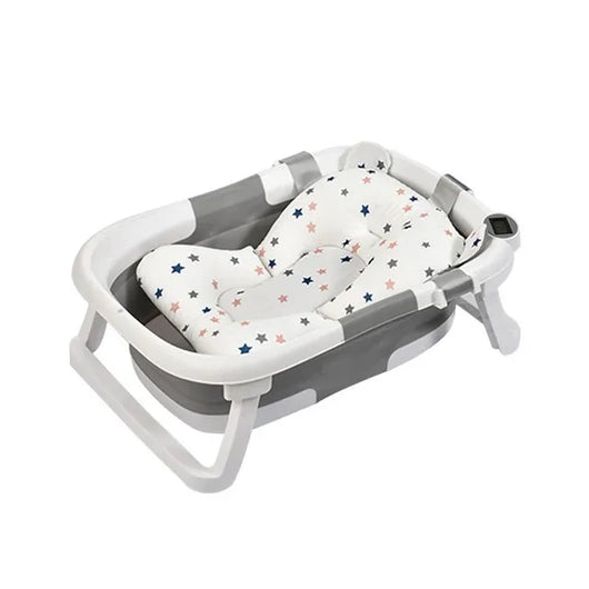 Temperature Folding Baby Bathtub Gray