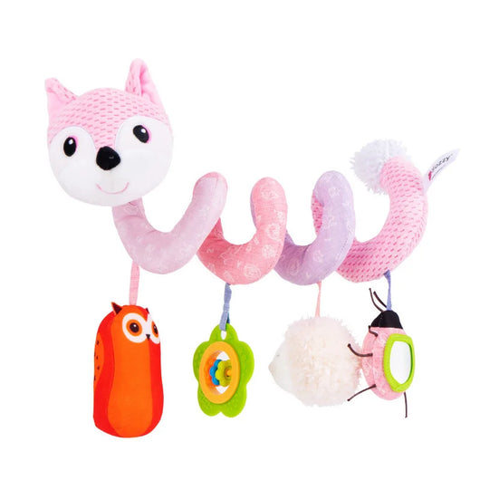 Baby Spiral Plush Toy Fox Pink