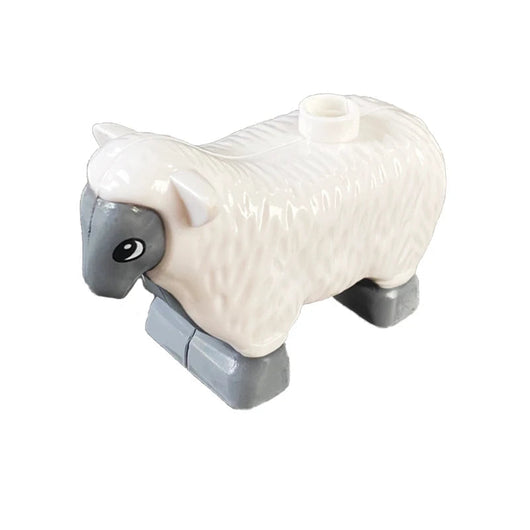 Montessori Zoo Animal Building Blocks Grey sheep
