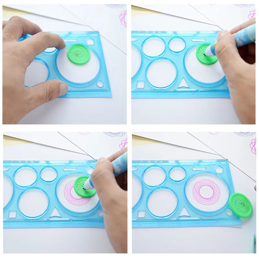 Spirograph Drawing Stencil Set