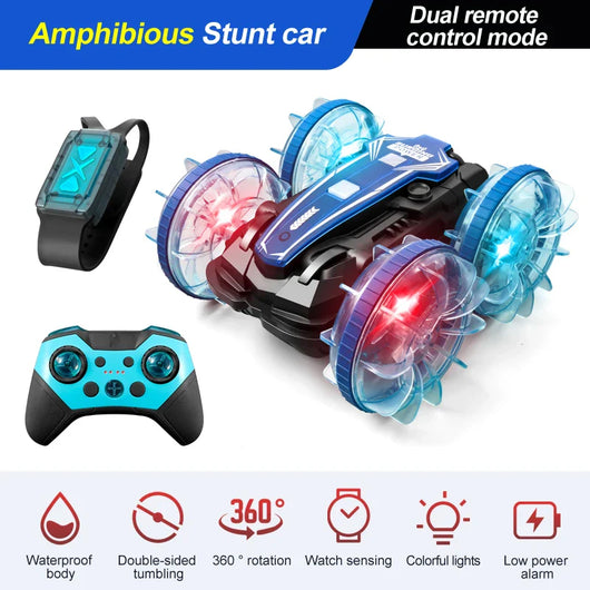 Kids Water Land RC Stunt Car