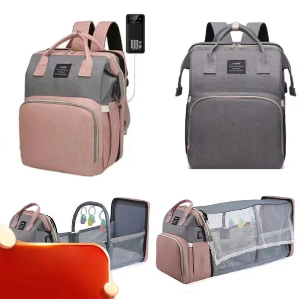 Portable Folding Crib Bed Mommy Bag