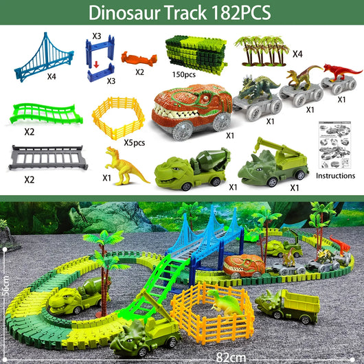 Climbing Electric Engineering Dinosaur Railway Car