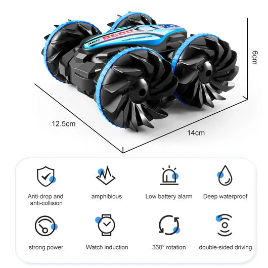 Kids Water Land RC Stunt Car