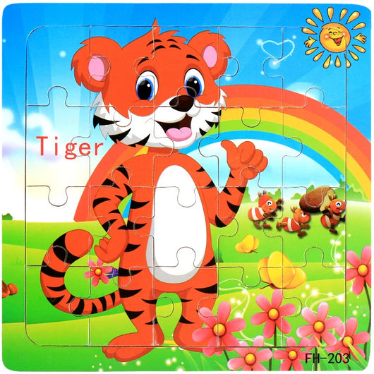 Wooden 3D Puzzle Tiger