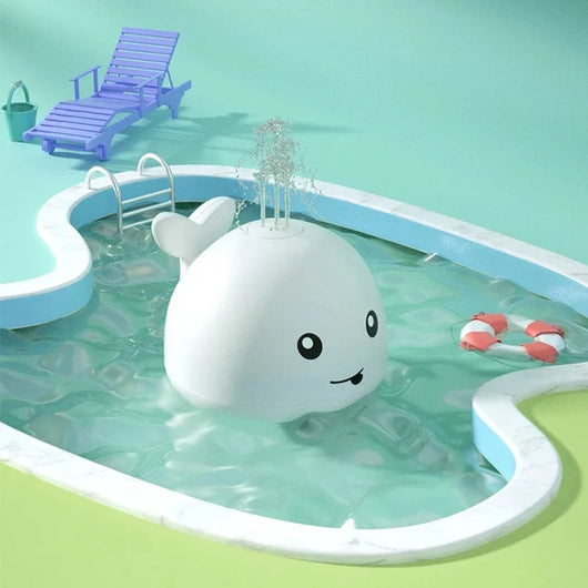 Whale LED Light Water Spray Toy
