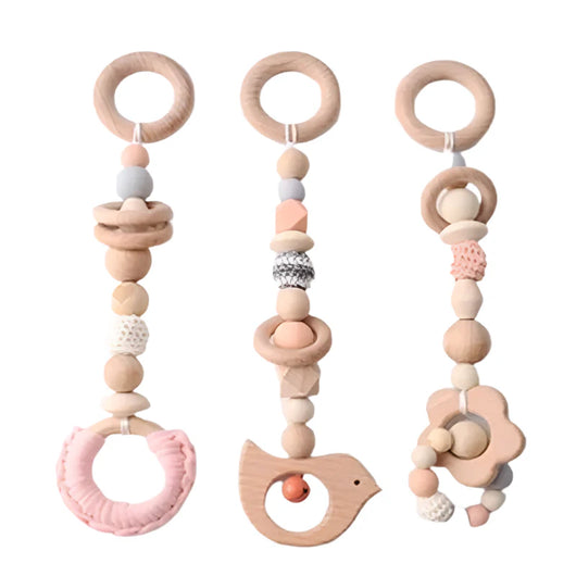 Baby Gym Play Frame and Pendants Pink Bird