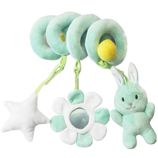 Baby Spiral Plush Toy Rabbit Green