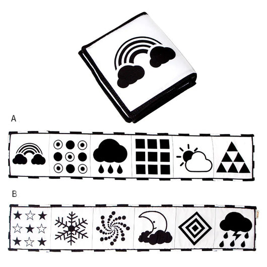 Montessori-Inspired Baby Bed Mobile – High Contrast Visual Soother Star