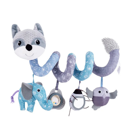 Baby Spiral Plush Toy Fox Gray