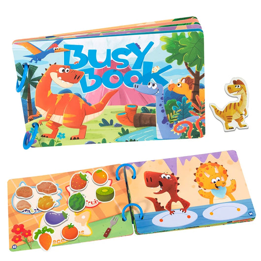 Reusable Montessori Sticker Book Dinosaur
