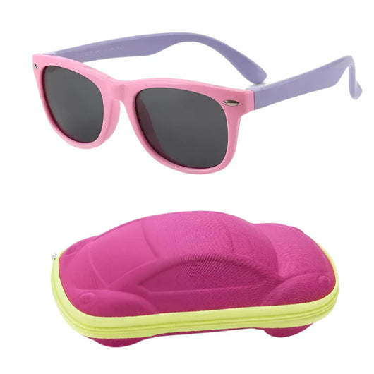 Kids Polarized UV Sunglasses Pink Purple
