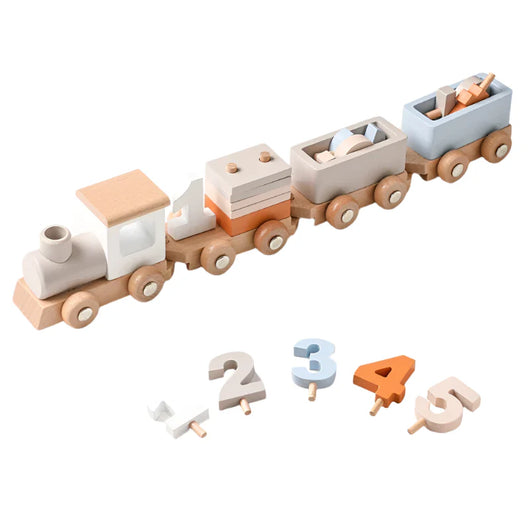 Wooden Train Toy Set