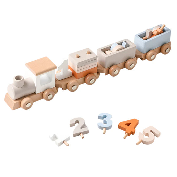 Wooden Train Toy Set
