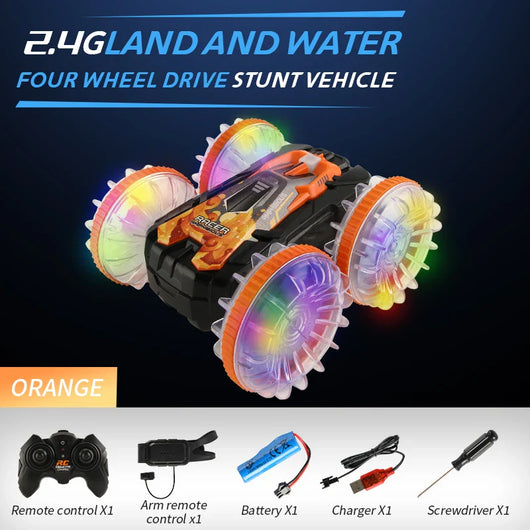 Kids Water Land RC Stunt Car