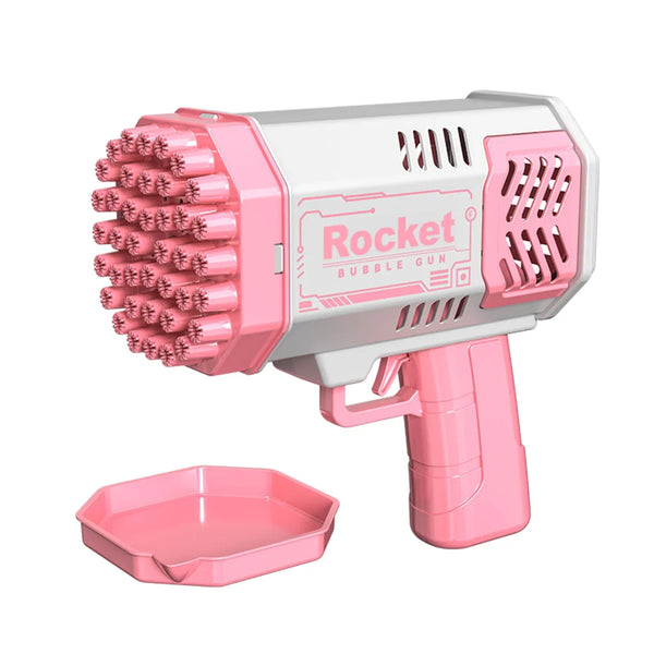 40 Hole Electric Bubble Gun Toy Pink