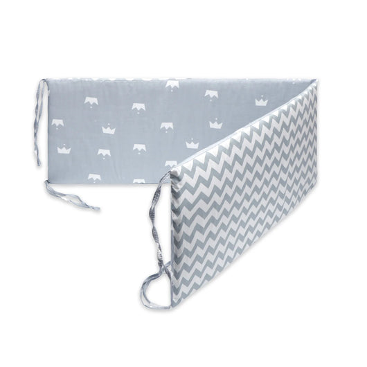 Crib Bumpers Crown Gray