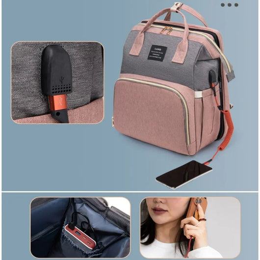 Portable Folding Crib Bed Mommy Bag