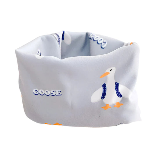 Kids Cartoon Neck Scarf Purple