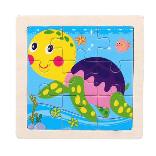 Kids Wooden Jigsaw Puzzle Turtle