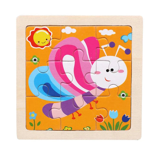Kids Wooden Jigsaw Puzzle Butterfly