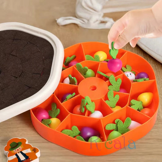 Montessori Pull Carrot Counting Toy Set