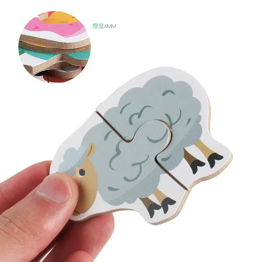 Kids Wooden Jigsaw Matching Puzzle