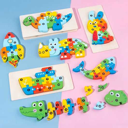 3D Montessori Wooden Puzzle